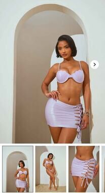 Fashion Nova Arielle Shell 2 Piece Bikini